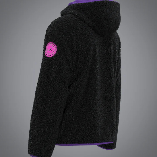 Veste Sherpa Black Purple