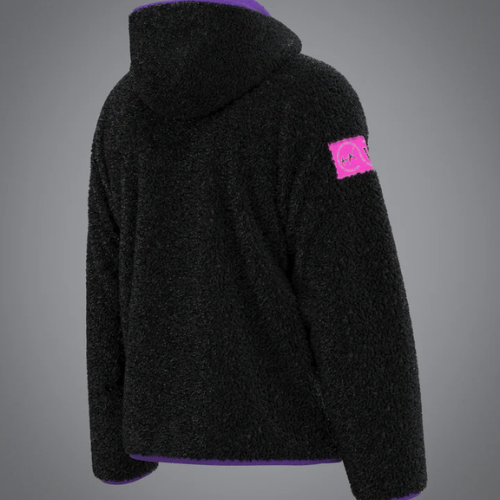 Veste Sherpa Black Purple